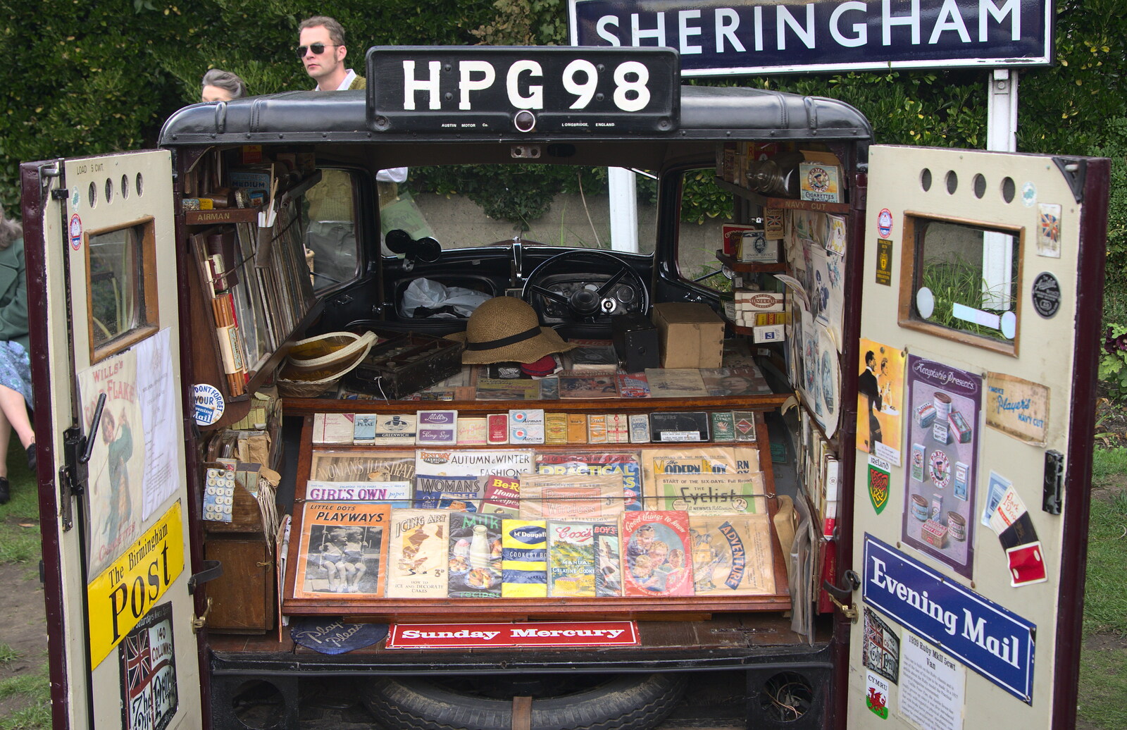 A nice old van packed out with memorabilia from A Steamy 1940s Day Out, Holt and Sheringham, Norfolk - 20th September 2015