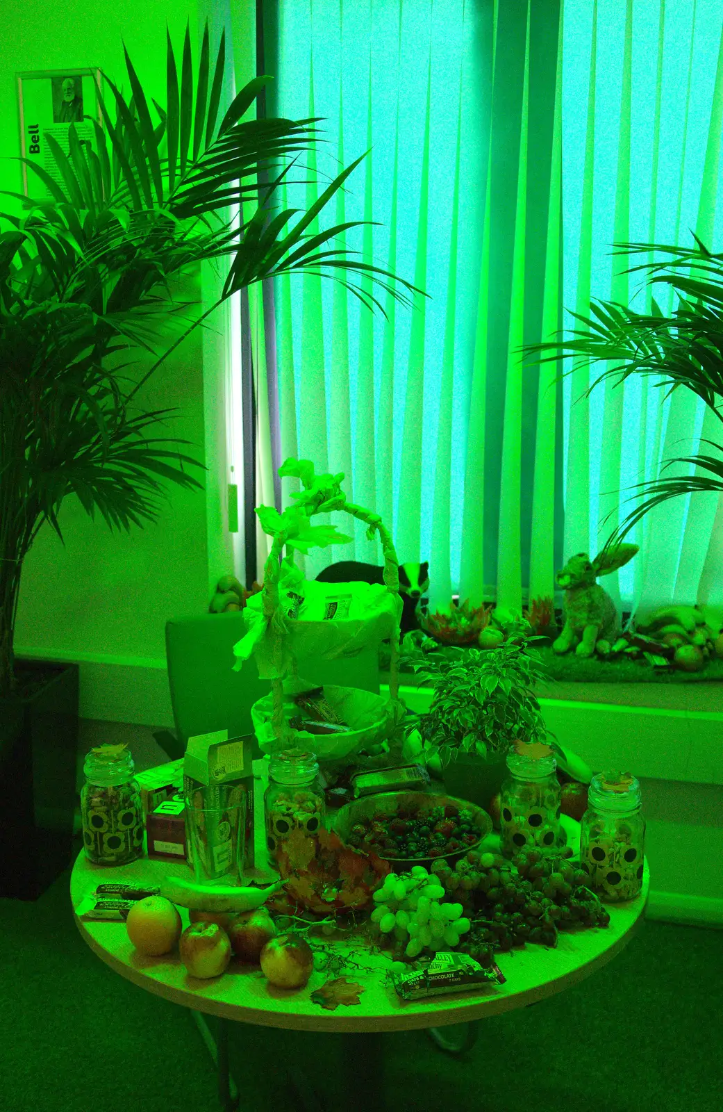 There's a very green 'jungle' room, from SwiftKey Innovation Week, Southwark Bridge Road, London - 7th October 2015