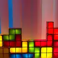 There are some cool Tetris-like lights, SwiftKey Innovation Week, Southwark Bridge Road, London - 7th October 2015