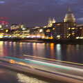 A river taxi floats by in  a blurry trail, SwiftKey Innovation Week, Southwark Bridge Road, London - 7th October 2015
