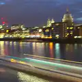 A river taxi floats by in  a blurry trail, SwiftKey Innovation Week, Southwark Bridge Road, London - 7th October 2015