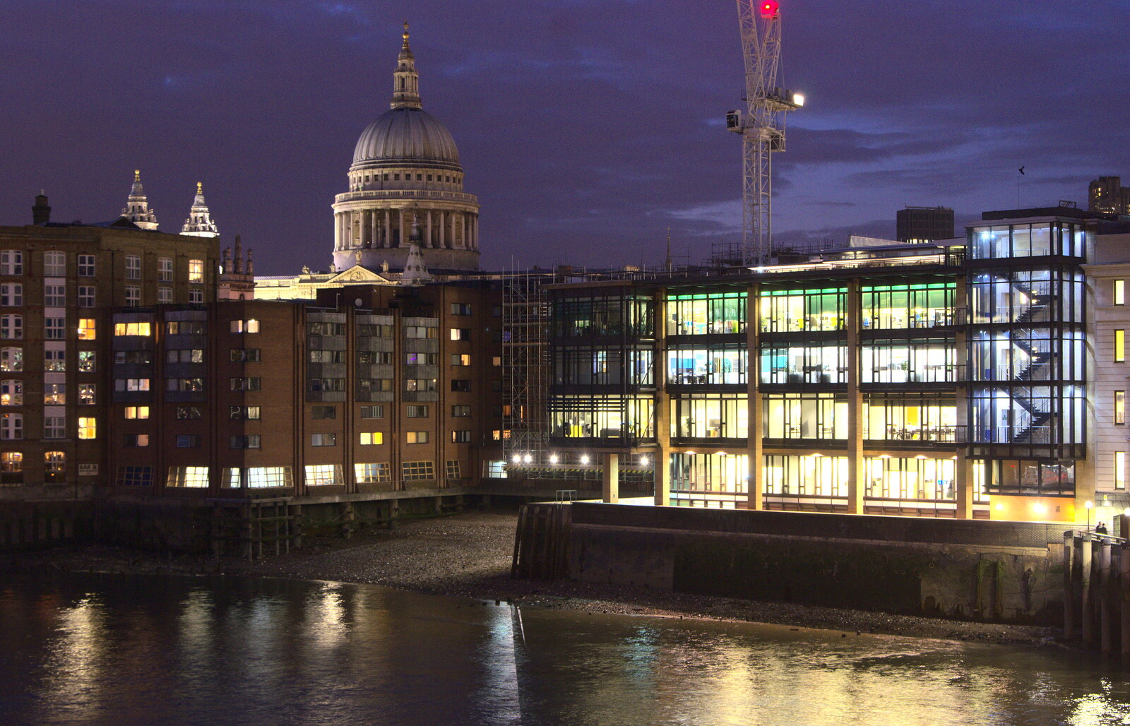 St Paul's and The Thames from SwiftKey Innovation Week, Southwark Bridge Road, London - 7th October 2015