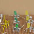 LEDs and transistors on a circuit board, SwiftKey Innovation Week, Southwark Bridge Road, London - 7th October 2015