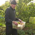 Grandad helps out too, Apple Picking and The BBs at Framingham Earl, Norfolk - 25th October 2015