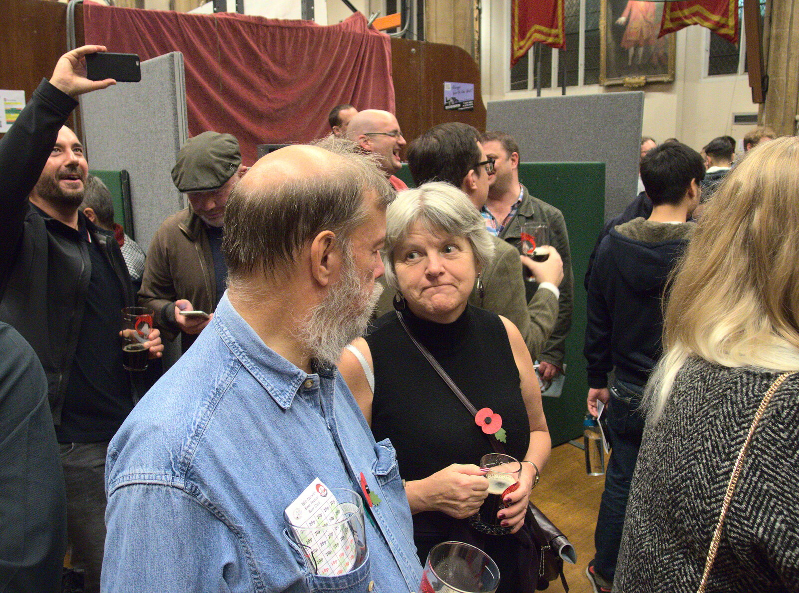 Gloria looks non-plussed from The 38th Norwich Beer Festival, Norwich, Norfolk - 28th October 2015