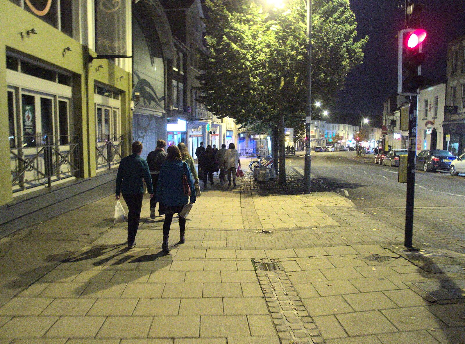 Walking back down 'Kebab Street' from The 38th Norwich Beer Festival, Norwich, Norfolk - 28th October 2015