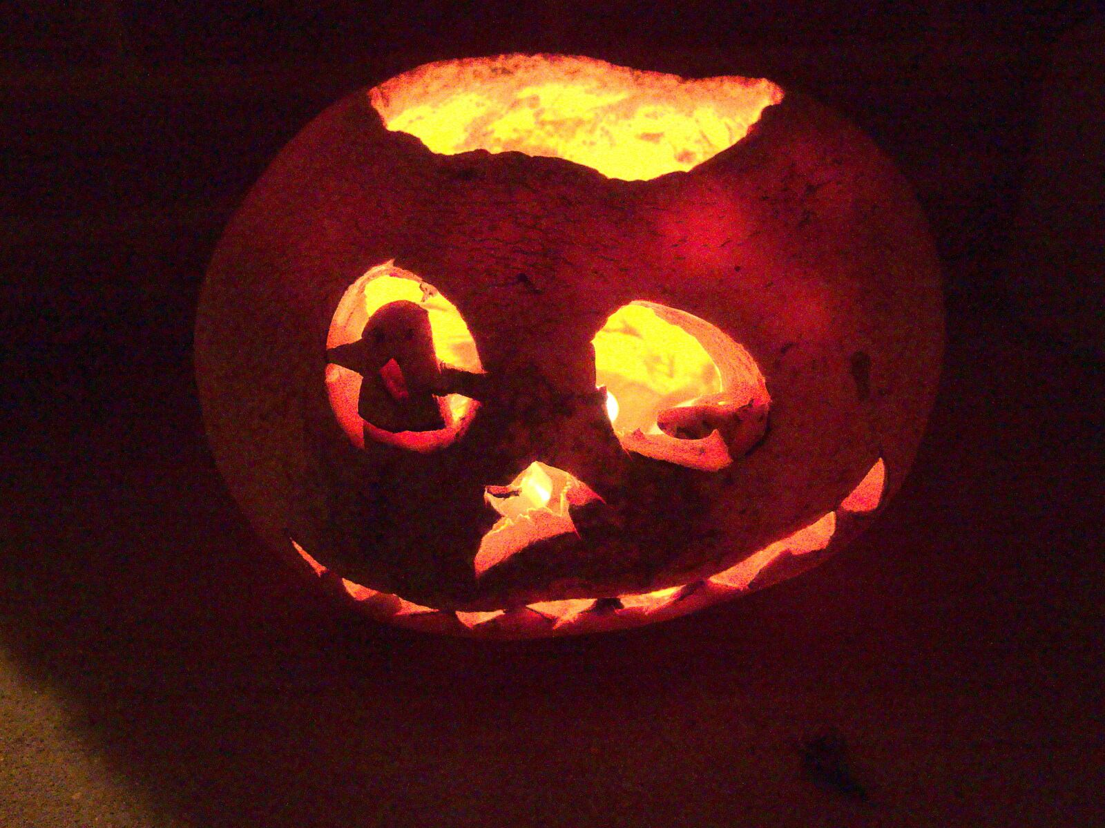 Our Hallowe'en pumpkin from the garden from John Willy's 65th and Other Stories, The Swan, Brome, Suffolk - 31st October 2015