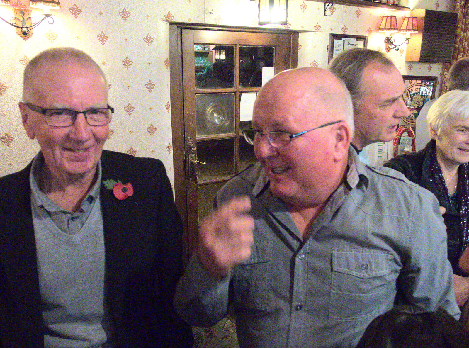 John Willy in the Swan from John Willy's 65th and Other Stories, The Swan, Brome, Suffolk - 31st October 2015