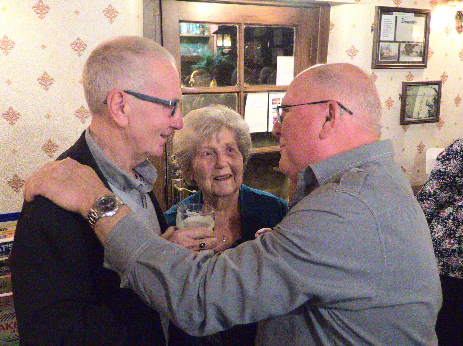 John Willy and his mum from John Willy's 65th and Other Stories, The Swan, Brome, Suffolk - 31st October 2015