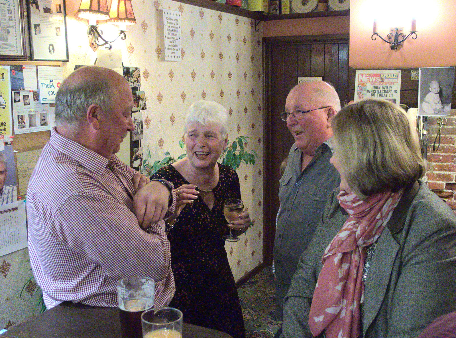 Spammy has a laff from John Willy's 65th and Other Stories, The Swan, Brome, Suffolk - 31st October 2015