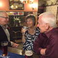John Willy with Jill and Colin, John Willy's 65th and Other Stories, The Swan, Brome, Suffolk - 31st October 2015
