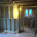 The downstairs bathroom in progress, Hot-tub Penthouse, Thornham Walks, and Building, London and Suffolk - 12th November 2015