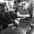 Suey sets up for a game of dice, The BSCC Christmas Dinner, and a Christmas Tree, Brome, Suffolk - 5th December 2015