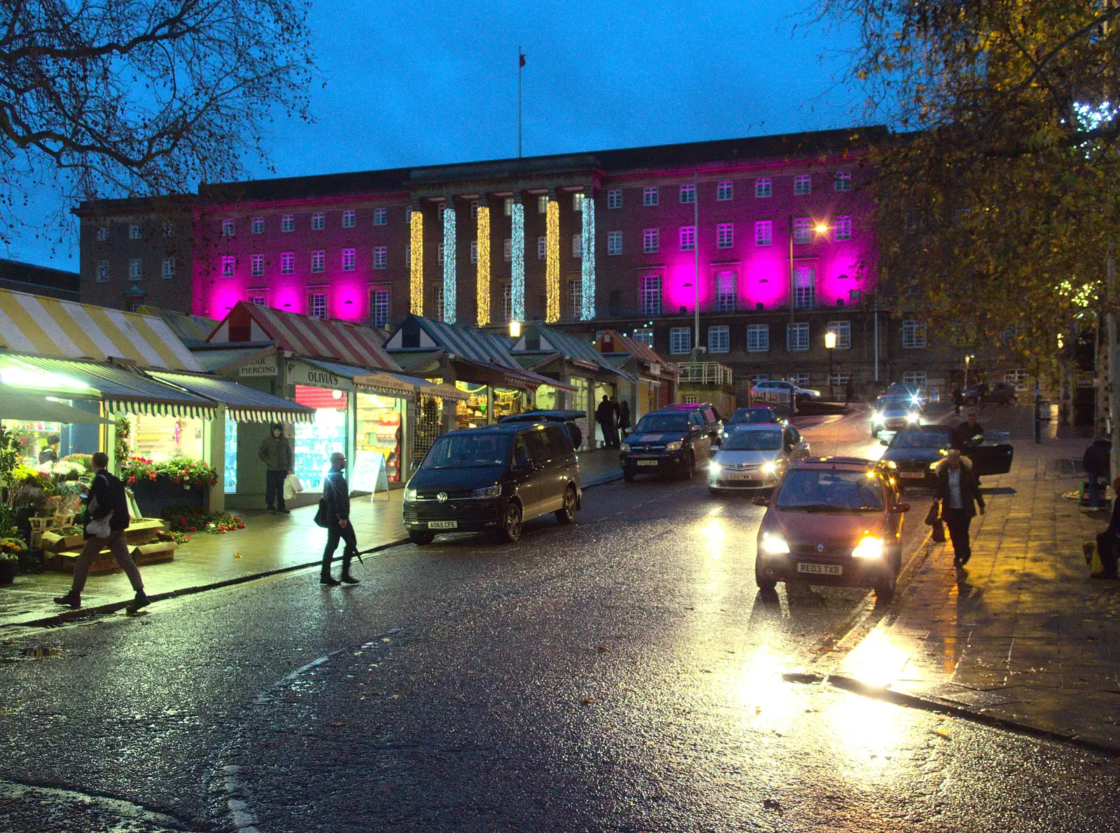 City Hall is lit up, from Southwark, Norwich, and a Power Cut, London, Norfolk and Suffolk - 12th December 2015