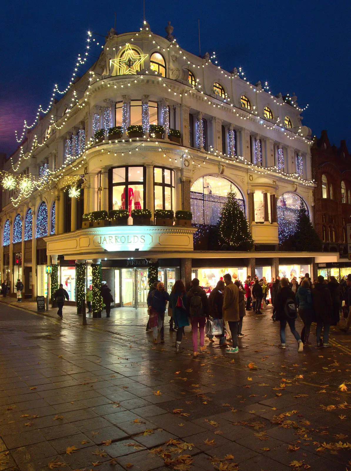 A very festive Jarrolds department store, from Southwark, Norwich, and a Power Cut, London, Norfolk and Suffolk - 12th December 2015