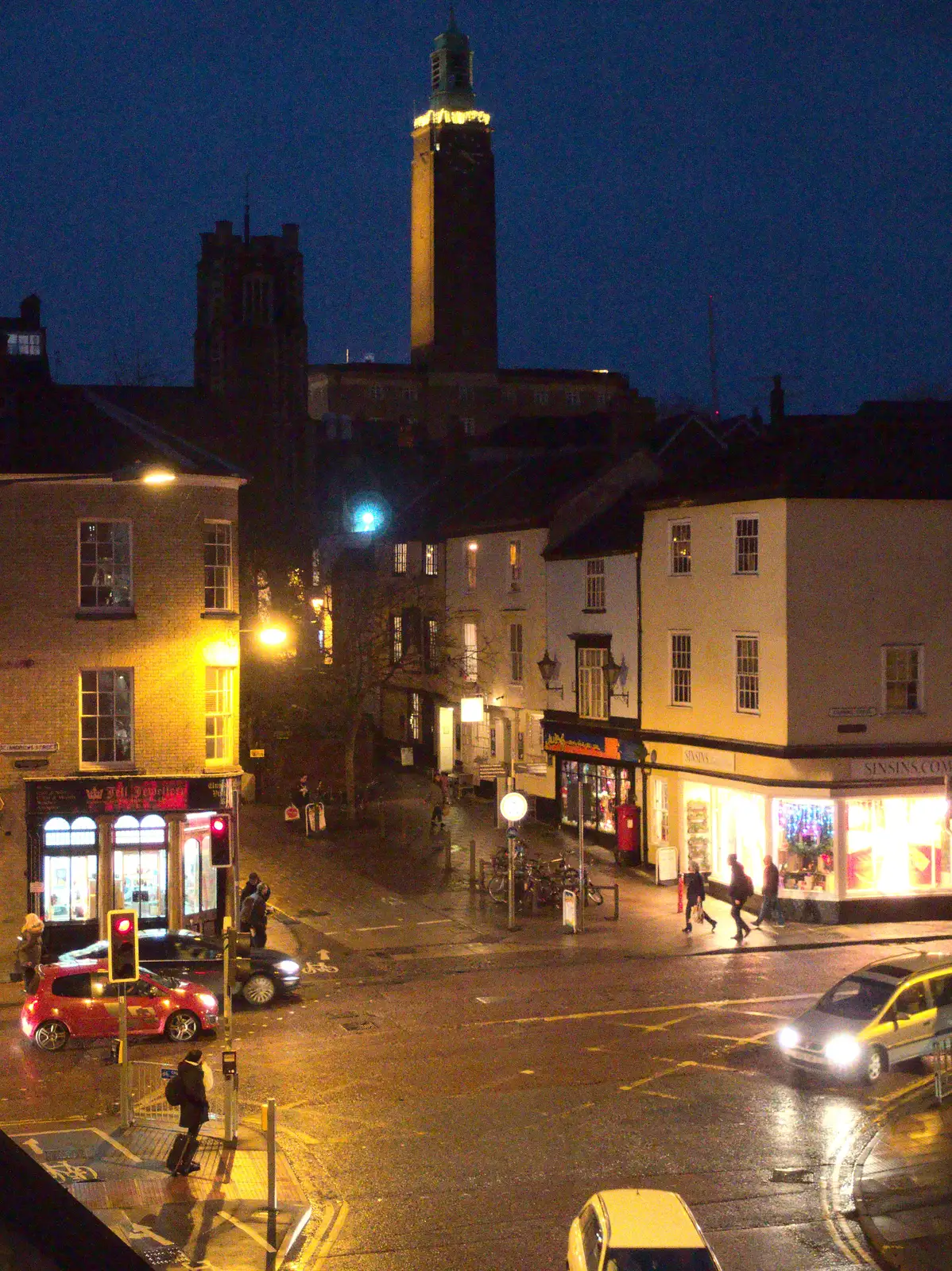 A view from the top of St. Andrew's car park, from Southwark, Norwich, and a Power Cut, London, Norfolk and Suffolk - 12th December 2015