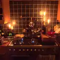 It's cooking by candle-light in a power cut, Southwark, Norwich, and a Power Cut, London, Norfolk and Suffolk - 12th December 2015