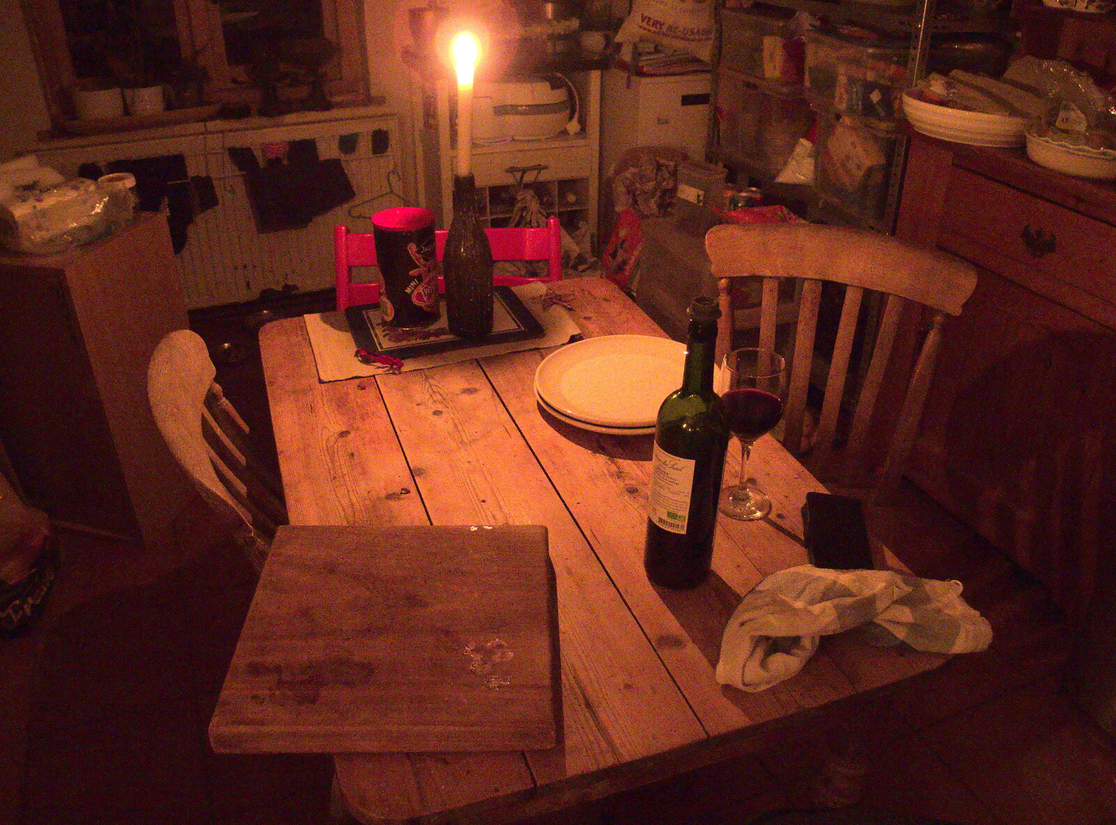 Wine and candle-light from Southwark, Norwich, and a Power Cut, London, Norfolk and Suffolk - 12th December 2015