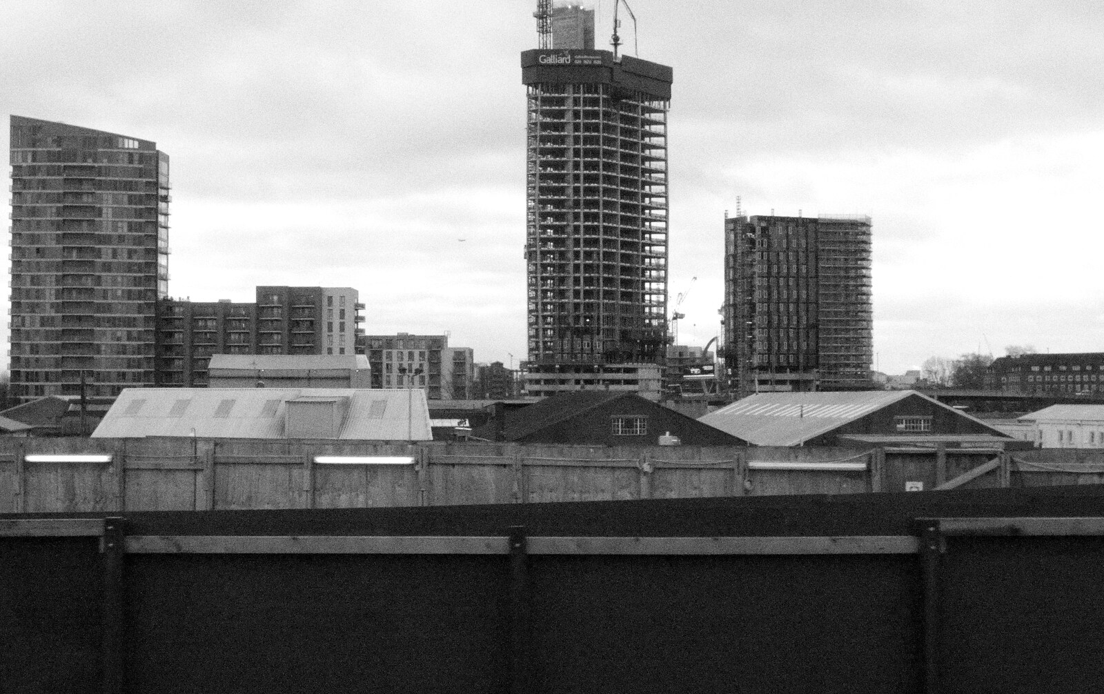 Tower block construction from A London Lunch, Borough, Southwark - 15th December 2015