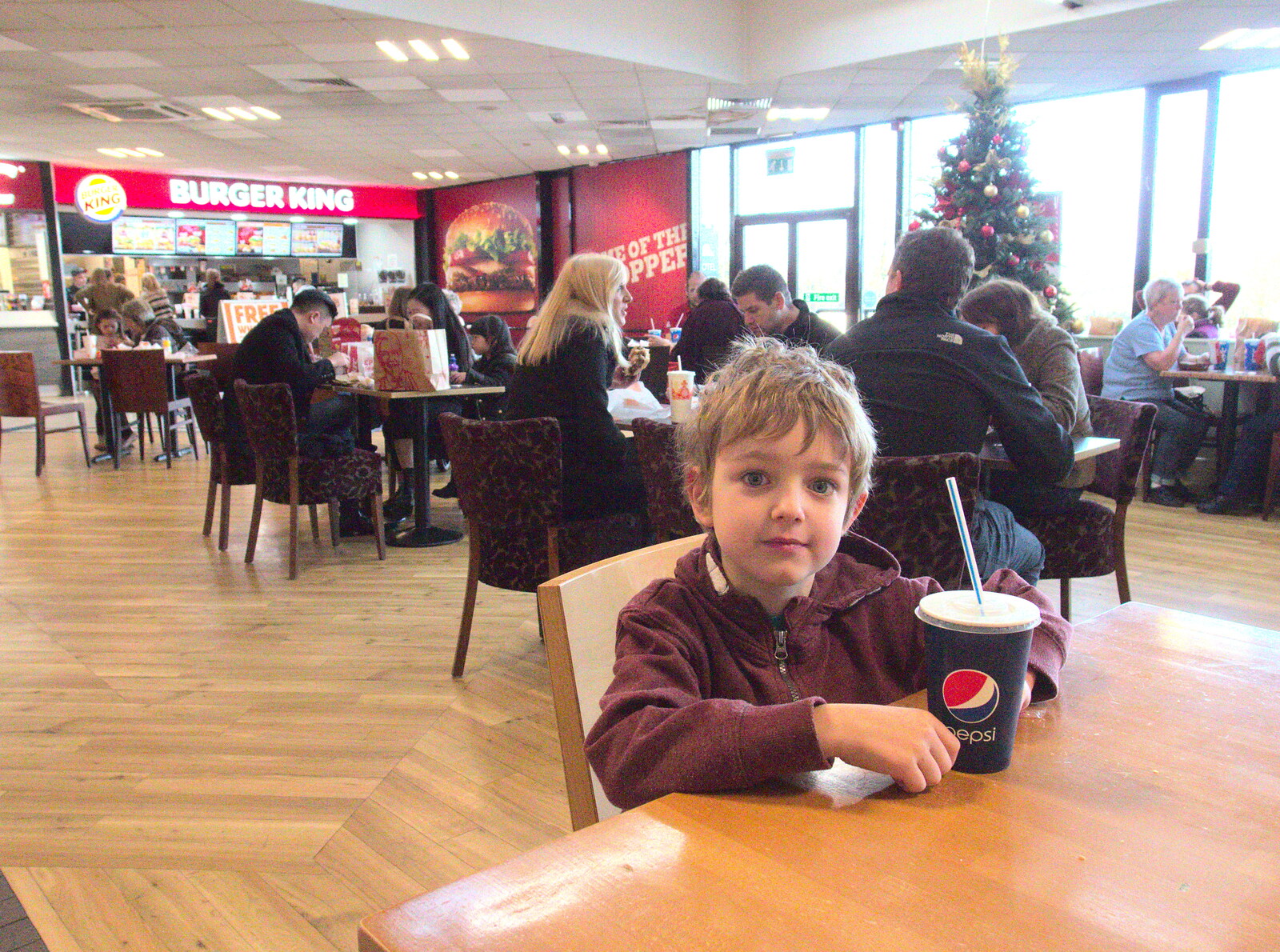 Fred at Corley Services on the M6 from A Party and a Road Trip to Chester, Suffolk and Cheshire - 20th December 2015