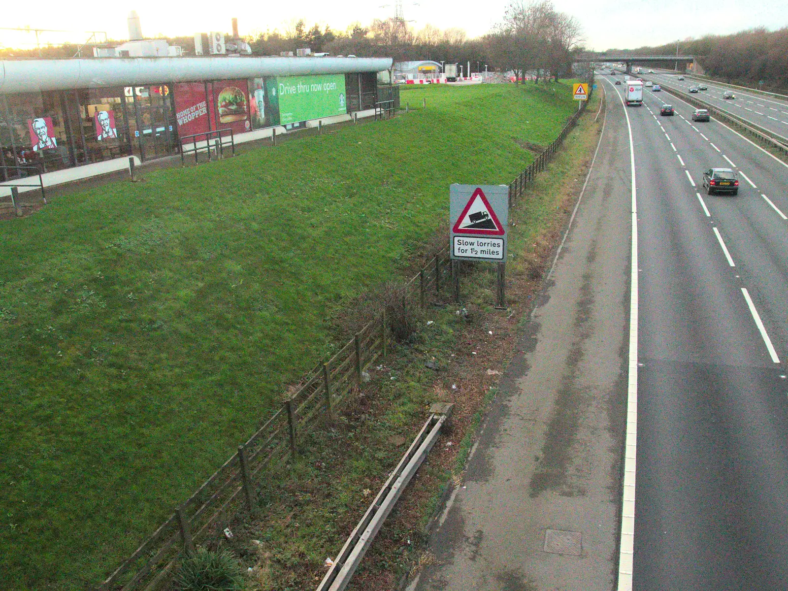 The M6 and Corley Services, from A Party and a Road Trip to Chester, Suffolk and Cheshire - 20th December 2015