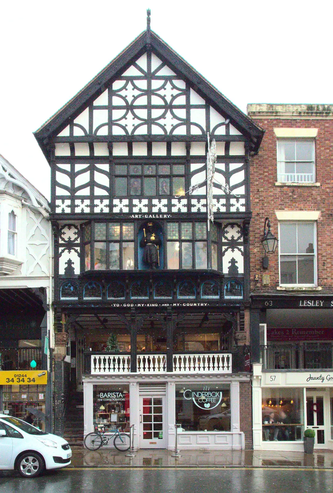 A Chester timbered building, from A Party and a Road Trip to Chester, Suffolk and Cheshire - 20th December 2015