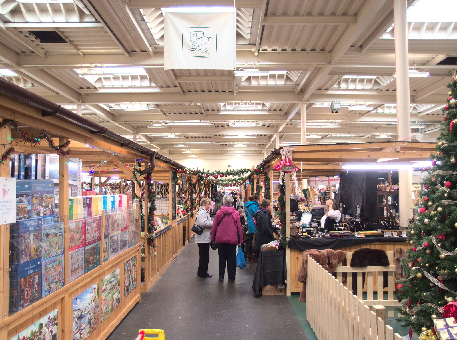 Chester indoor market from A Party and a Road Trip to Chester, Suffolk and Cheshire - 20th December 2015