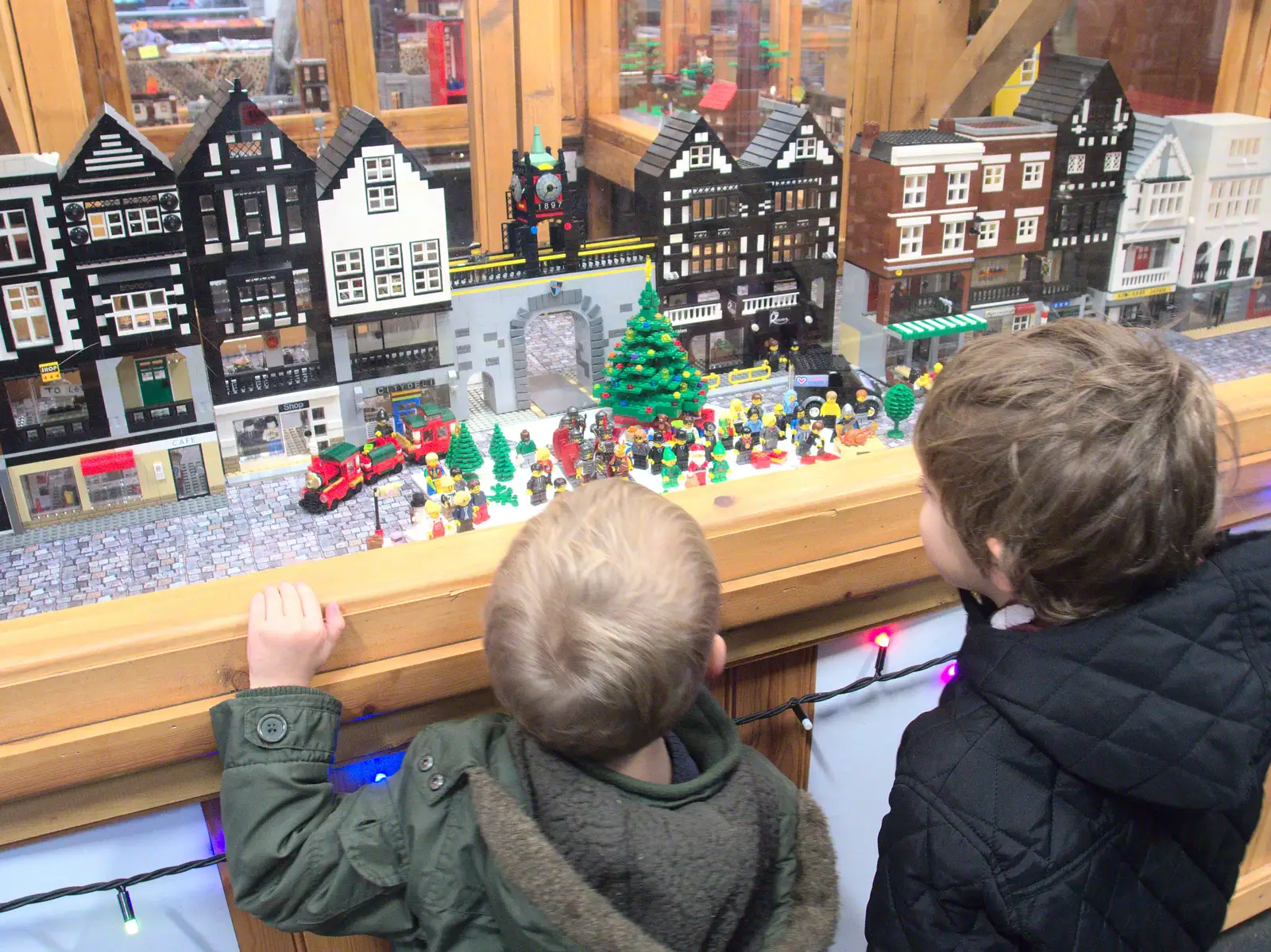 The Lego version of Grosvenor Street, from A Party and a Road Trip to Chester, Suffolk and Cheshire - 20th December 2015