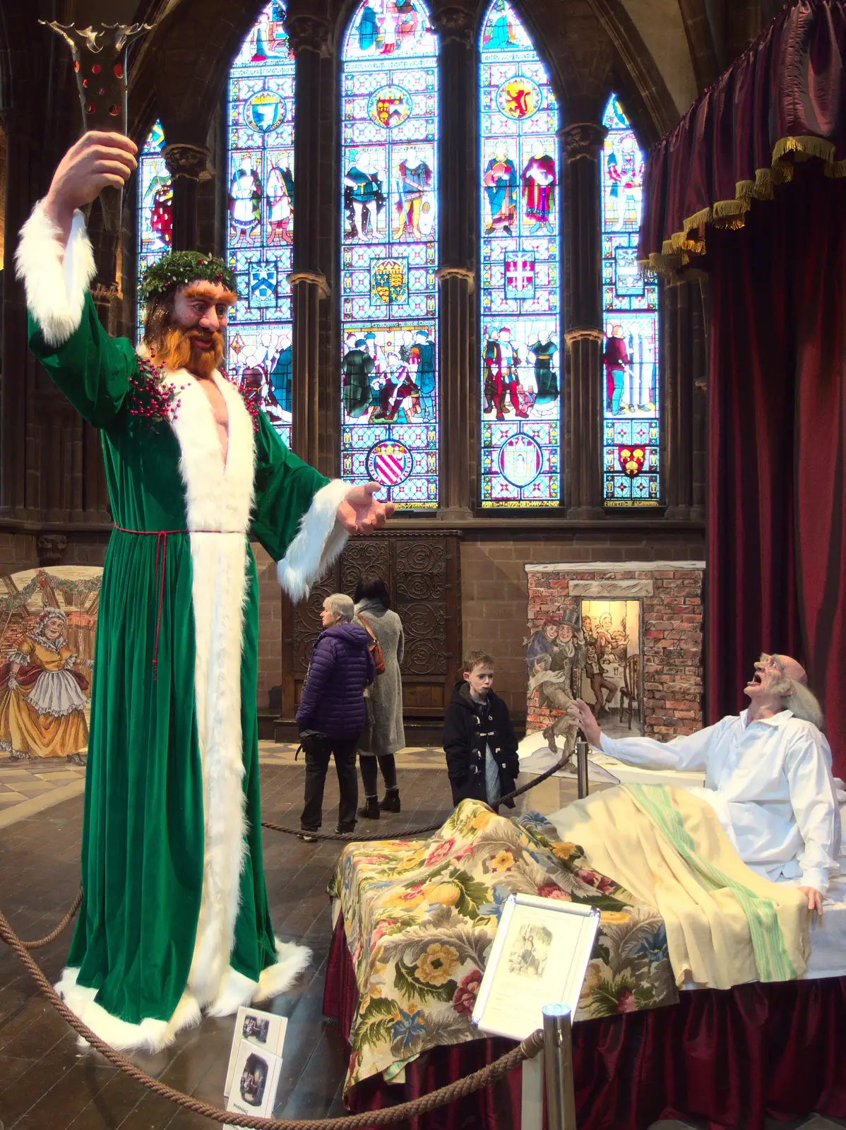 Dickens' A Christmas Carol in model form, from A Party and a Road Trip to Chester, Suffolk and Cheshire - 20th December 2015