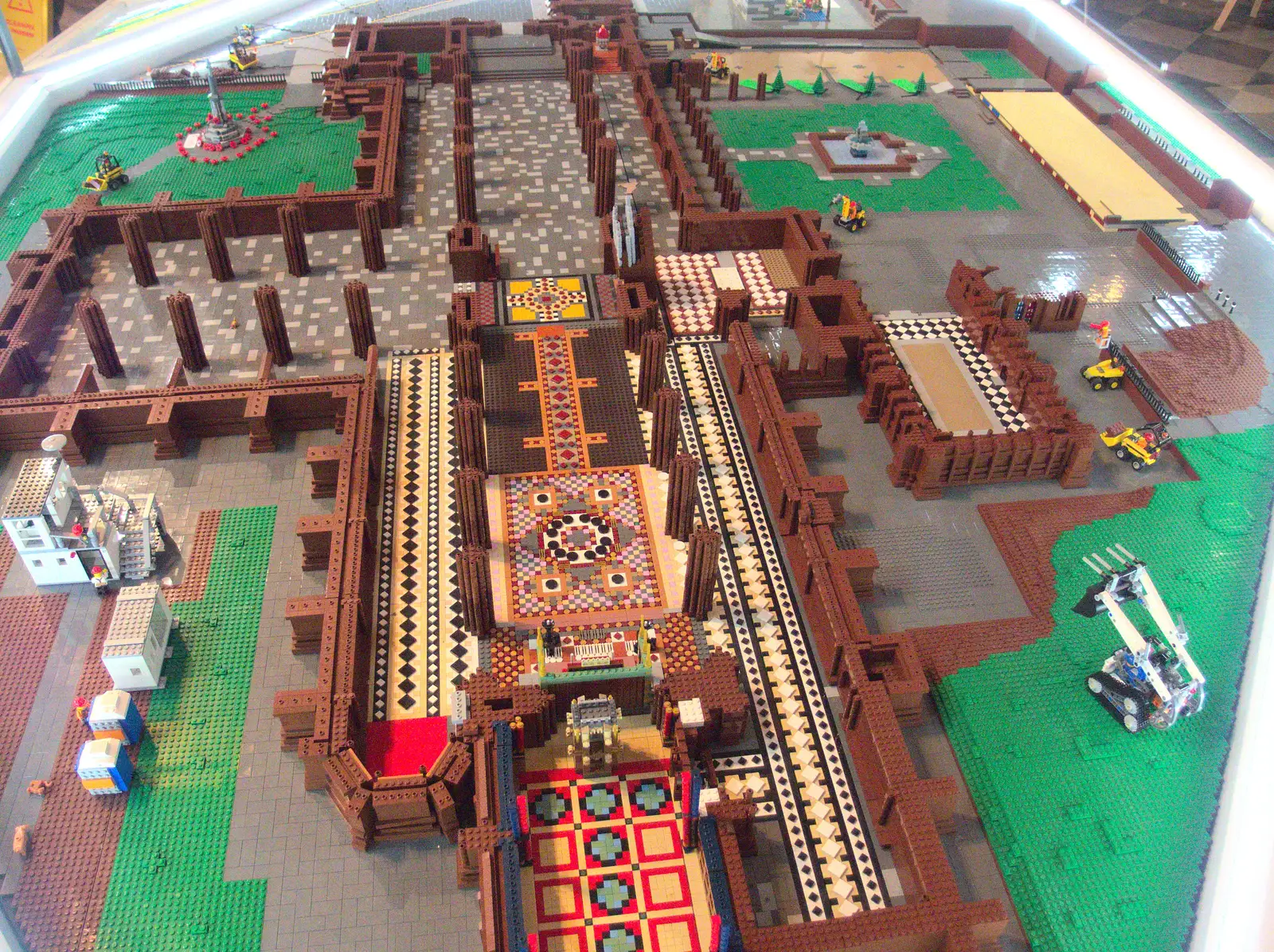 Chester Cathedral's Lego version of itself, from A Party and a Road Trip to Chester, Suffolk and Cheshire - 20th December 2015