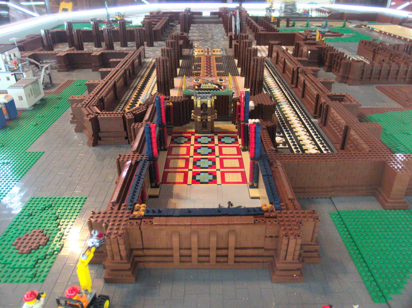 The Lego Chester Cathedral from A Party and a Road Trip to Chester, Suffolk and Cheshire - 20th December 2015