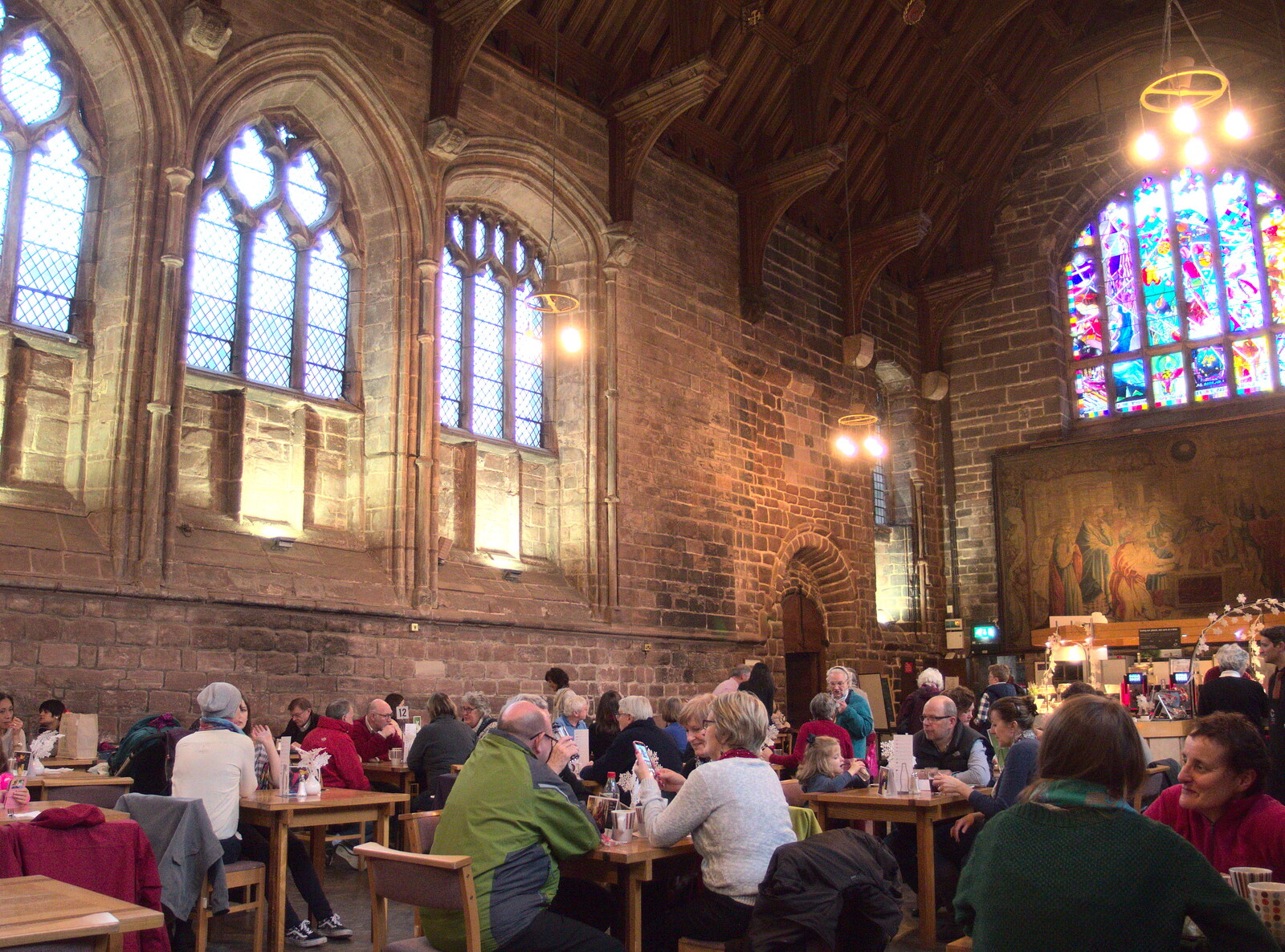 The cathedral refectory from A Party and a Road Trip to Chester, Suffolk and Cheshire - 20th December 2015