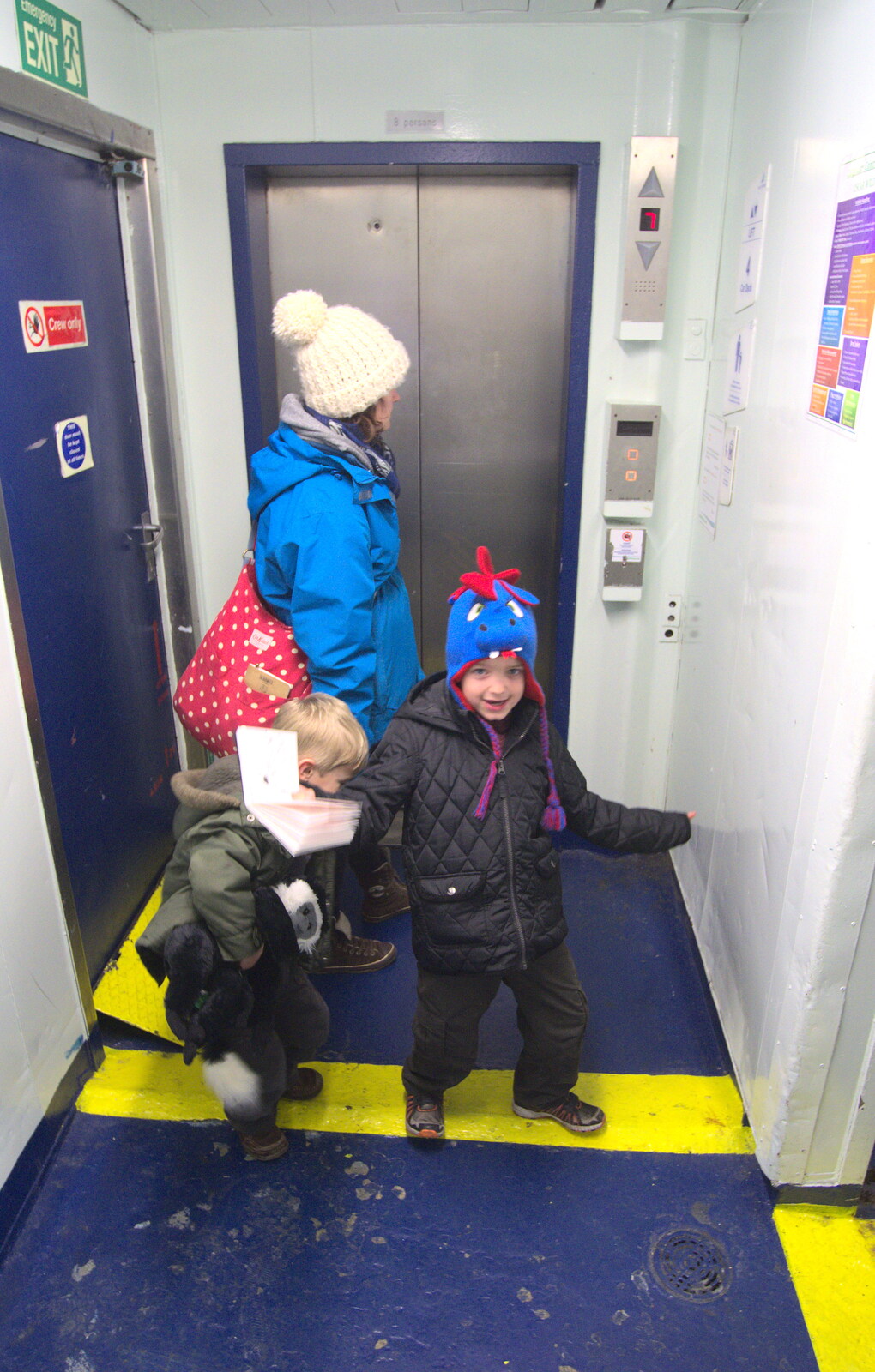 In the bowels of the ferry from Conwy, Holyhead and the Ferry to Ireland - 21st December 2015