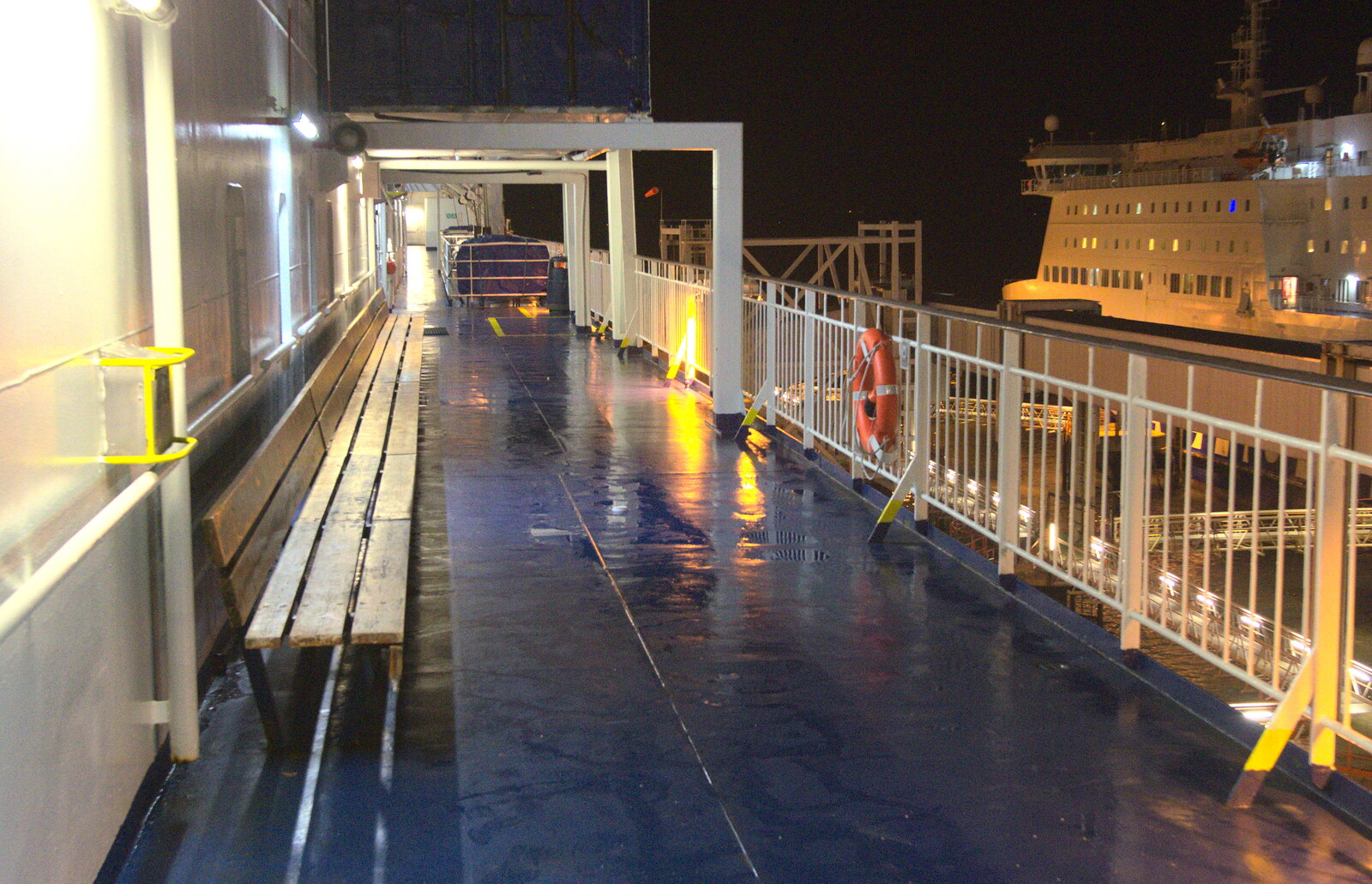 The empty decks of our ferry from Conwy, Holyhead and the Ferry to Ireland - 21st December 2015