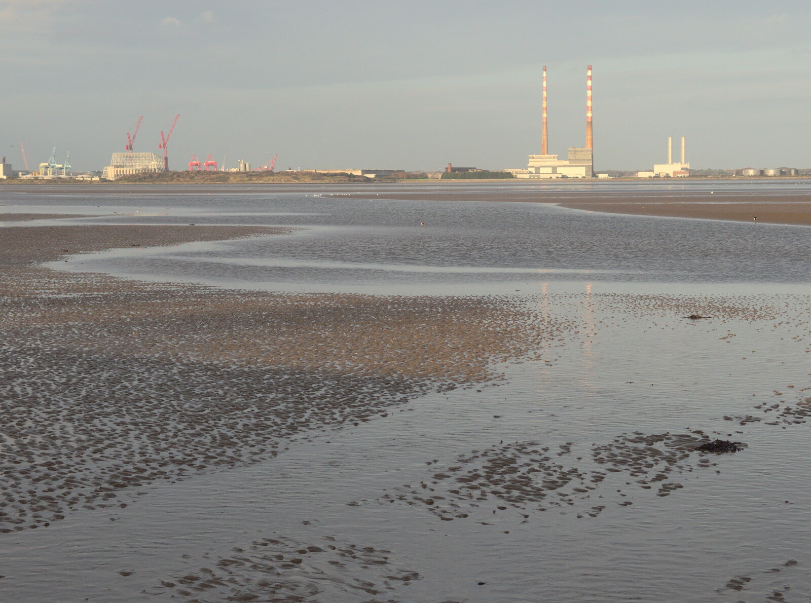 Poolbeg Generating station, aka The Winkies from Christmas Eve in Dublin and Blackrock, Ireland - 24th December 2015