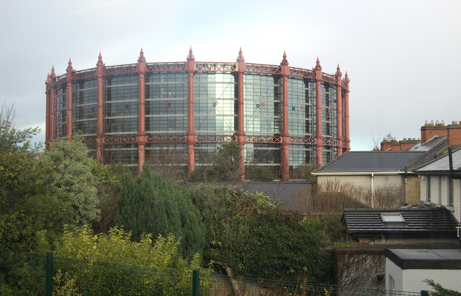 A cool Gasometer conversion near Lansdowne Road from Christmas Eve in Dublin and Blackrock, Ireland - 24th December 2015