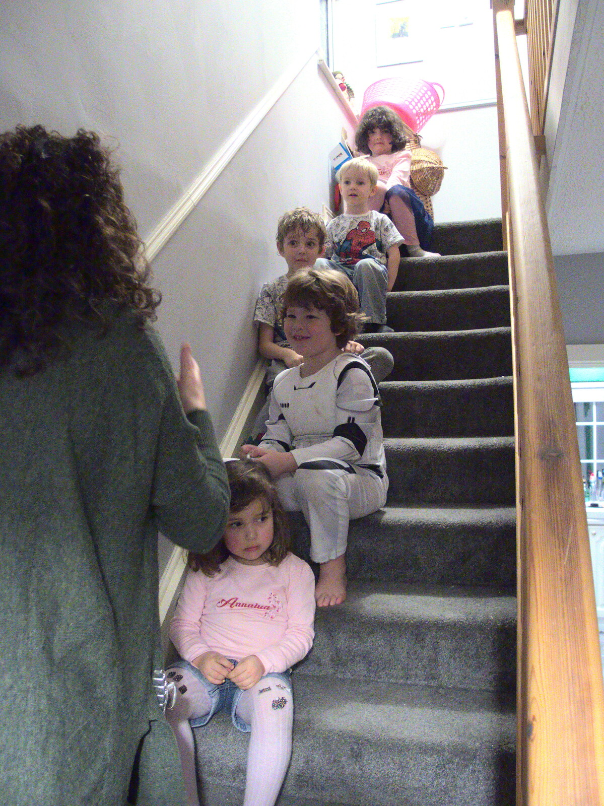 The children are all on a naughty step from Christmas in Blackrock and St. Stephen's in Ballybrack, Dublin, Ireland - 25th December 2015