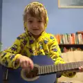 Fred shows off his new guitar, Christmas in Blackrock and St. Stephen's in Ballybrack, Dublin, Ireland - 25th December 2015