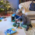 Harry plays with his Playmobil Jurassic Park, Christmas in Blackrock and St. Stephen's in Ballybrack, Dublin, Ireland - 25th December 2015