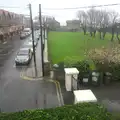 A rainy view out of the window, Christmas in Blackrock and St. Stephen's in Ballybrack, Dublin, Ireland - 25th December 2015