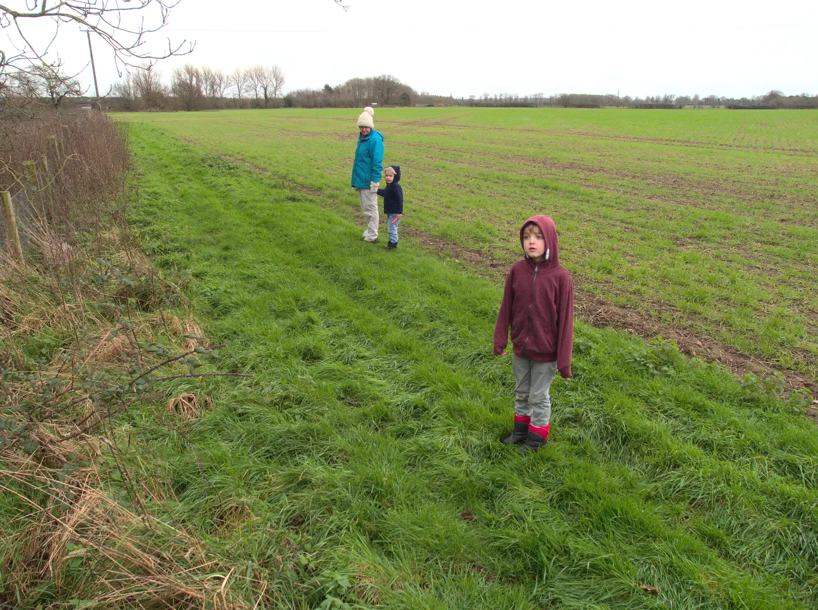 Fred looks around, from New Year's Eve With The BBs, The Barrel, Banham, Norfolk - 31st December 2015