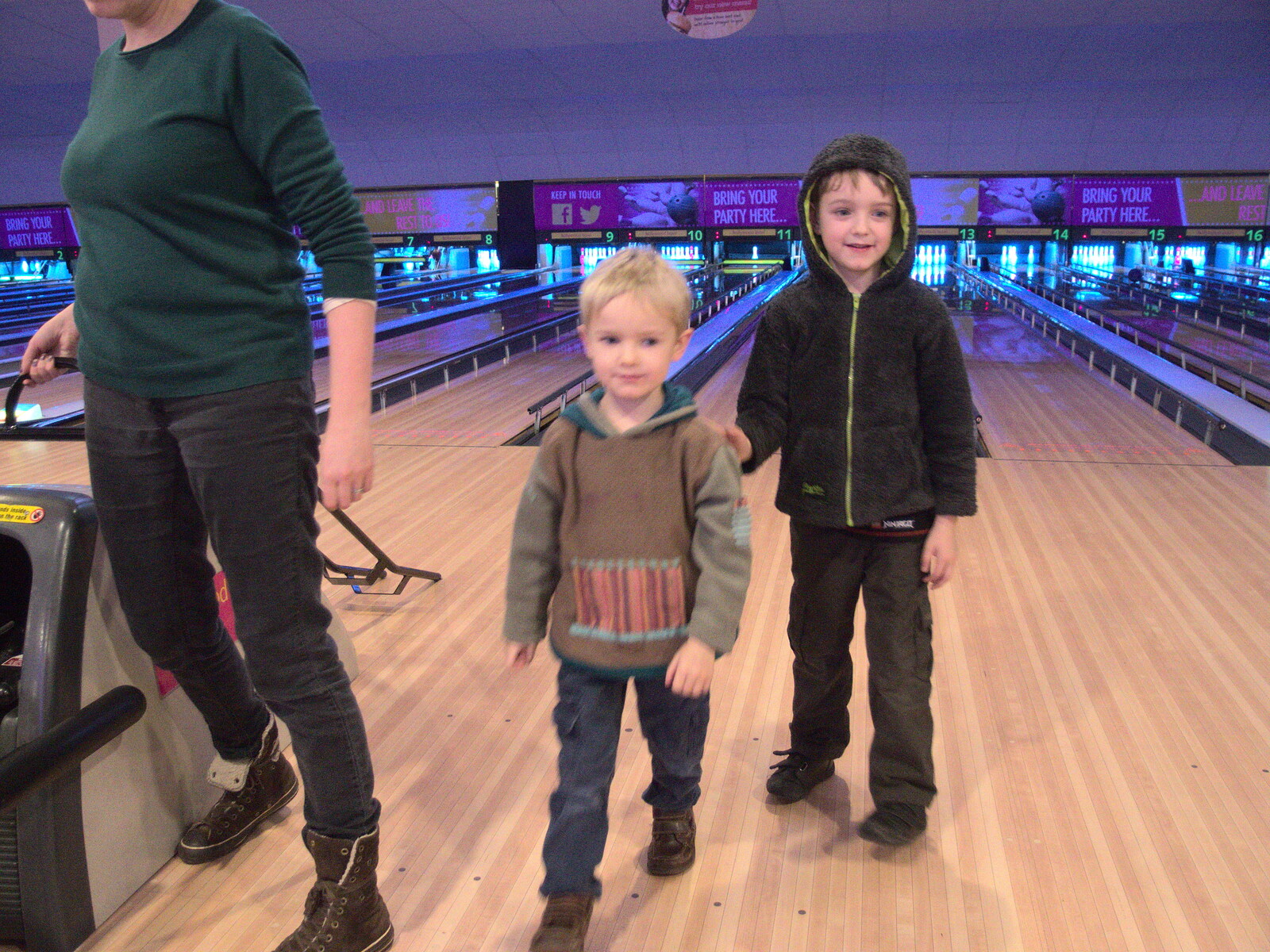 Harry and Fred from Ten-Pin Bowling, Riverside, Norwich - 3rd January 2016