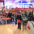 Fred gets ready to bowl, Ten-Pin Bowling, Riverside, Norwich - 3rd January 2016