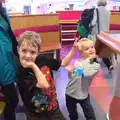 The boys do some sort of moves, Ten-Pin Bowling, Riverside, Norwich - 3rd January 2016