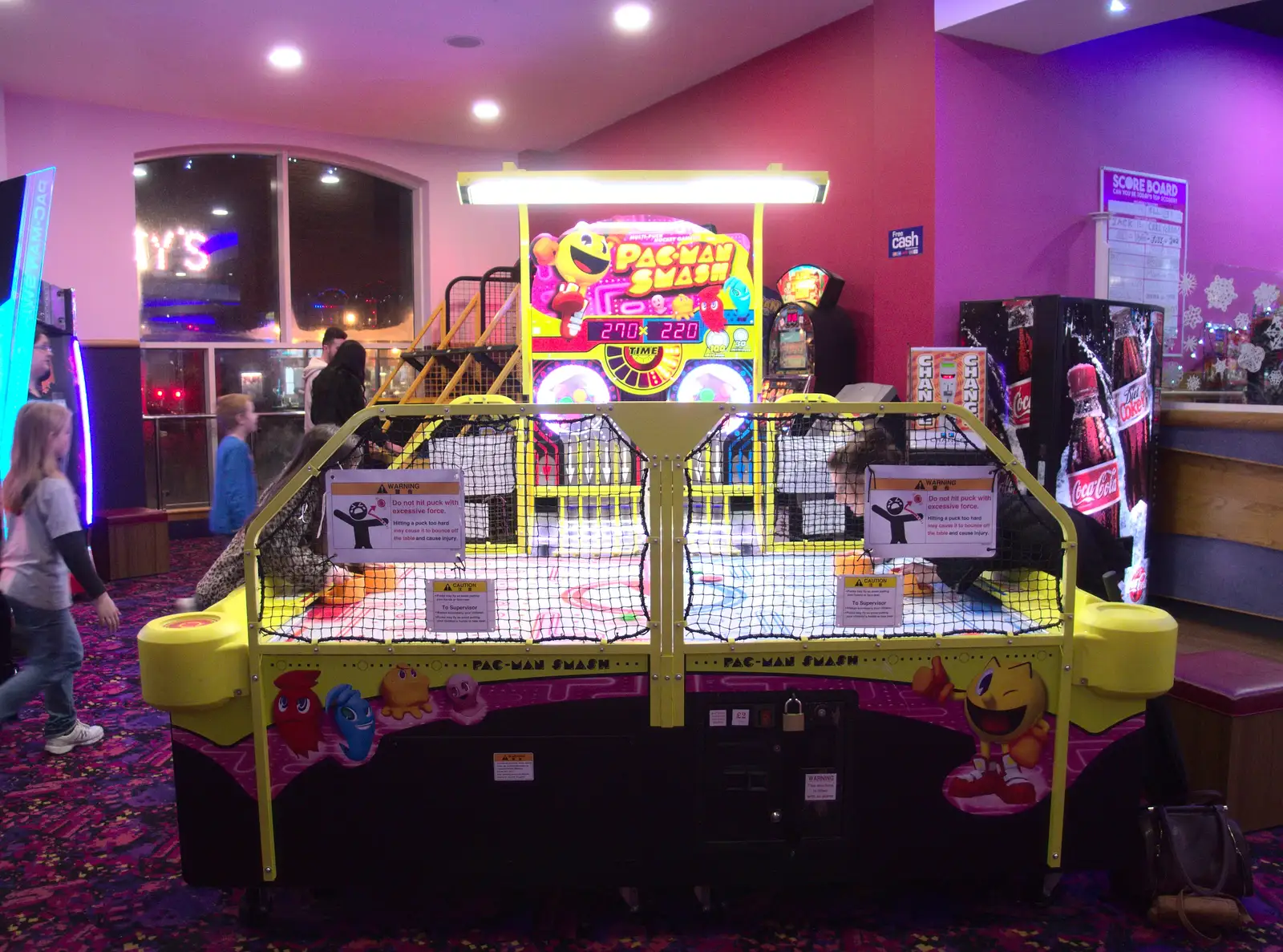 An air-hockey machine, from Ten-Pin Bowling, Riverside, Norwich - 3rd January 2016