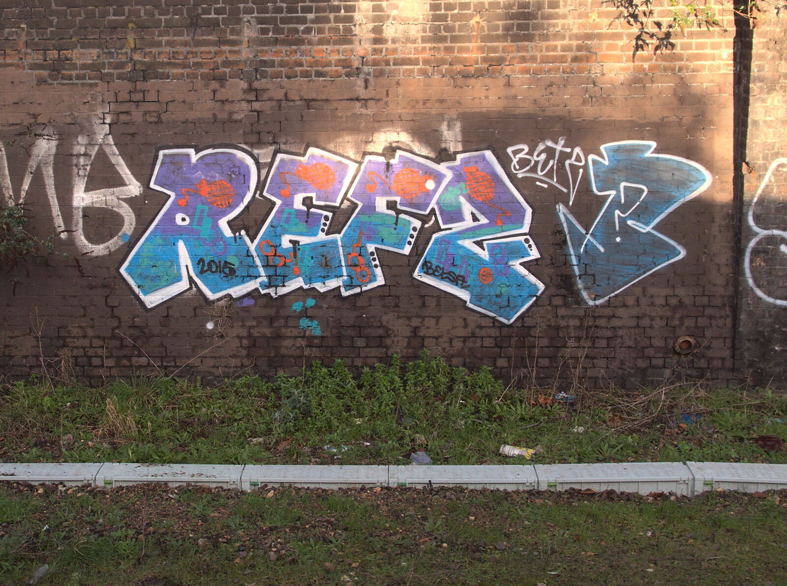 Refz graffiti from Ten-Pin Bowling, Riverside, Norwich - 3rd January 2016