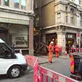 Large ironwork for Crossrail on Broad Street, Ten-Pin Bowling, Riverside, Norwich - 3rd January 2016