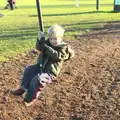 Harry on the zipwire, Ten-Pin Bowling, Riverside, Norwich - 3rd January 2016