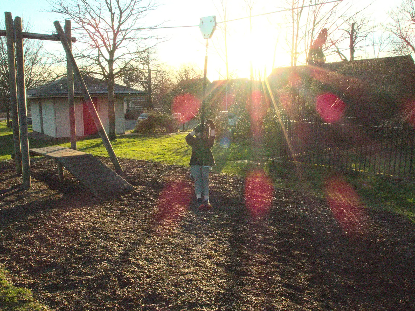 Fred in the sun, from Ten-Pin Bowling, Riverside, Norwich - 3rd January 2016