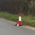 There's a cone in a very deep hole, Isobel Goes to Lyon, Ipswich Station, Burrell Road - 24th January 2016